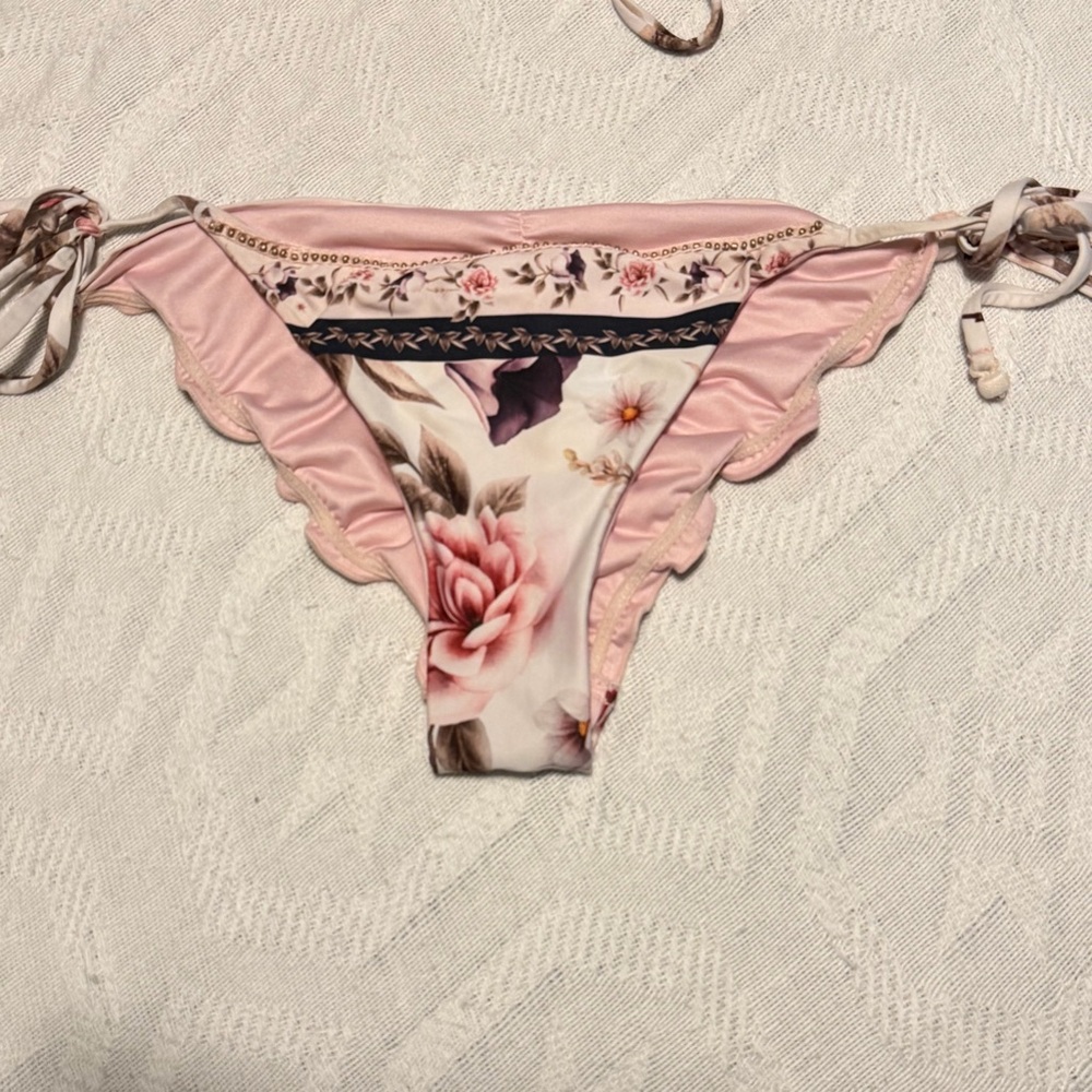 Agua Bendita two piece floral triangle teeny bikini Summer Beach pool - Picture 2 of 12